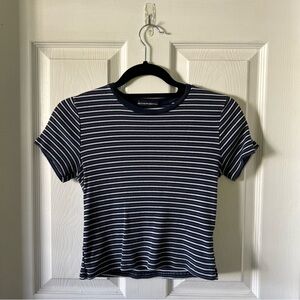 brandy melville striped crop top
